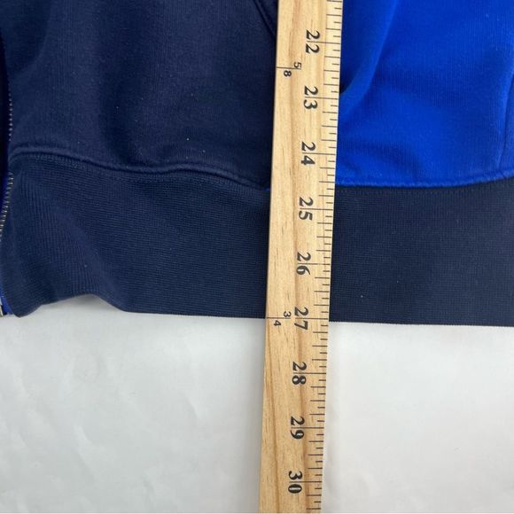 Polo By Ralph‎ Lauren Hoodie Men Large Blue Polo Team Sweatshirt Full Zip Patch - Picture 8 of 11